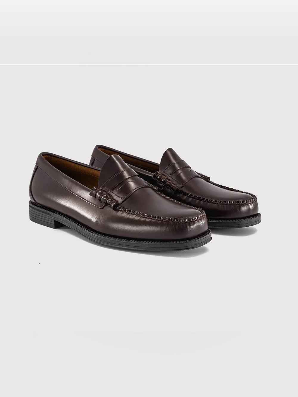 G.H. Bass & Co. Larson Easy Weejuns Penny Loafers Dark Brown Leather Size 10.5